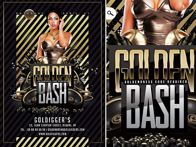 Golden Club Bash bash club dj drinks gold golden mixing night party sound themed eve volume
