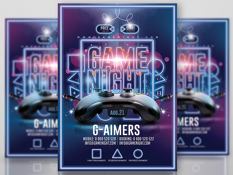 Game Night Flyer by n2n44 on Dribbble