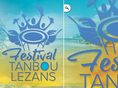 Logo Festival Tanbou celebration culture dance drum fest festival islands lezans music tanbou tropical west indies