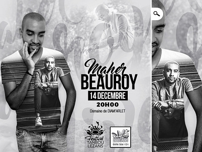 Flyer Maher Beauroy art artist concert culture festival flyer jazz live performance music night tropical west indies