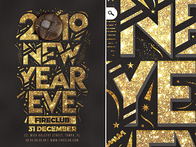 New Year Eve Flyer celebration club countdown dj eve event flyer holidays new year nye party template