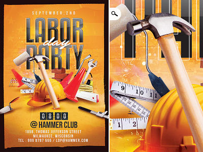 Labor Day Party Flyer