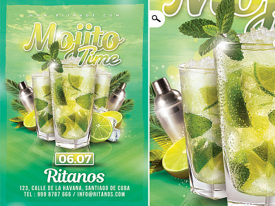 Mojito Time Party Flyer