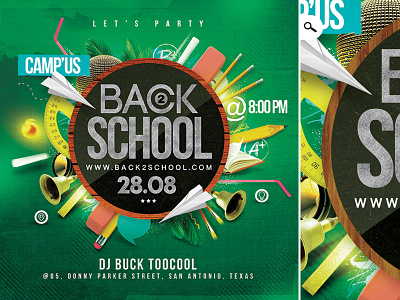 High School Party Flyer Designs Themes Templates And Downloadable Graphic Elements On Dribbble