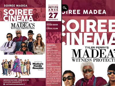movie club madea night art cinema comedy culture department family reunion film flyer movie programme showing theater town hall
