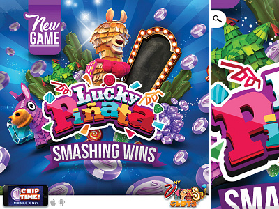 lucky pinata new game - smashing wins chip free gain gambling game introduction lucky new piñata smashing visual win