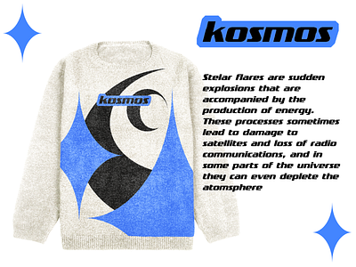 Sweater "Kosmos" graphic design logo