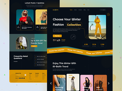 This is Fashion & Dress Collection Landing Page.