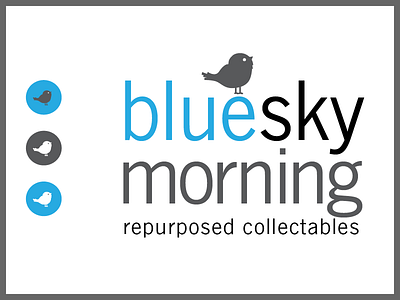 Blue Sky Morning design logo