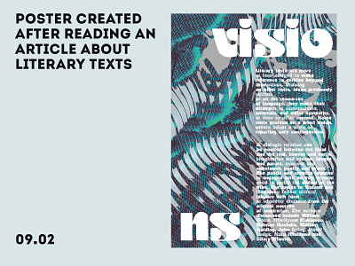Poster "VISIONS" branding design graphic design illustration poster typography