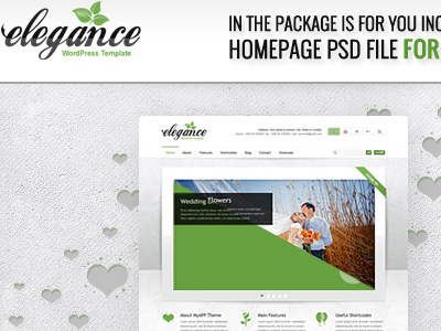 Free Elegance PSD's files download free freebie psd template theme wordpress