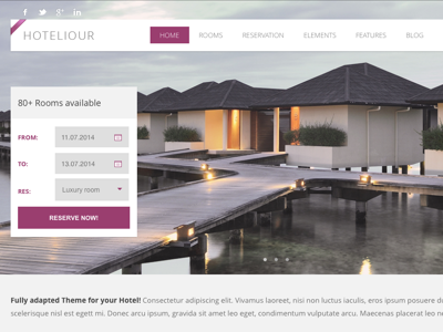 Hoteliour WordPress Theme For Hotels By Aitthemes Dribbble Your New Amazing Hotel Website WordPress Theme Is Specially Developed And Designed For Accommodation Providers Bed Breakfast Guest House