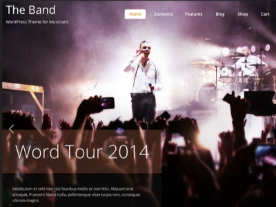 The Band theme for bands & musicians eshop multilingual page builder premium responsive theme translated woocommerce wordpress