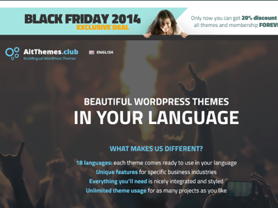 Announcements bar - WordPress plugin announcement event offer page plugin presentation service theme wordpress