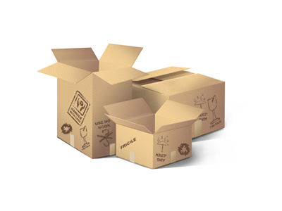 FREE PSD Boxes With Stickers