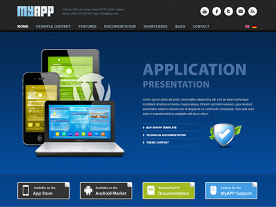 MyApp - WP Theme for your App