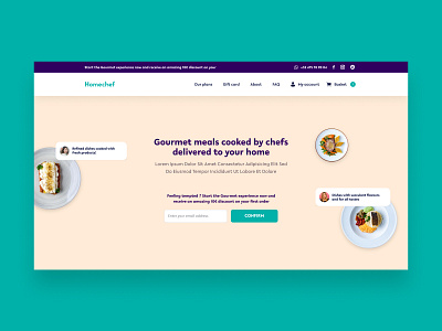 Meals home delivery - UI Design delivery design food home delivery homepage homepage design landing page mobile ui order ui user experience user interface website