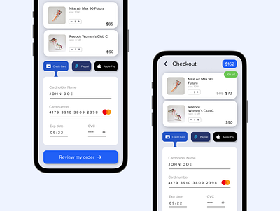 Daily UI 2 - Credit Card Checkout app checkout dailui design graphic design ui ux