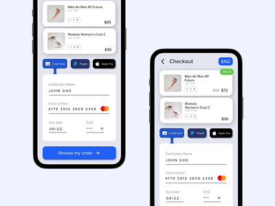 Daily UI 2 - Credit Card Checkout