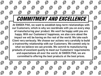 COMMITMENT AND EXCELLENCE business