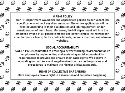 OUR HR POLICY business