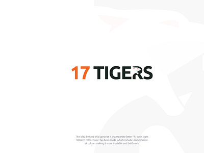 Tiger logo negative space