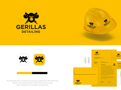 Gorilla logo 3d branding graphic design logo ui