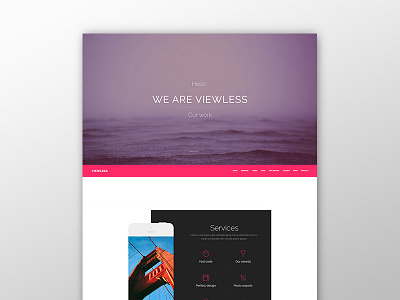 Viewless Webdesign clean design modern design one page web design