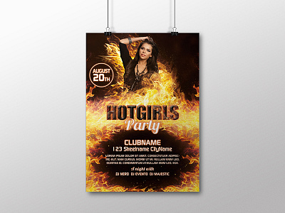 Hotgirls Party Free Flyer