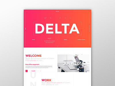 Delta Website Design clean design delta modern website design one page sonito web design