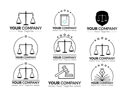 Law logo Template