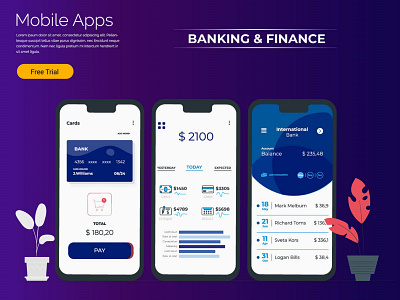 Banking   Finance app design