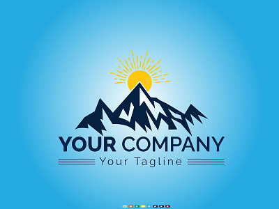 Mountain Logo Illustration Vector Design