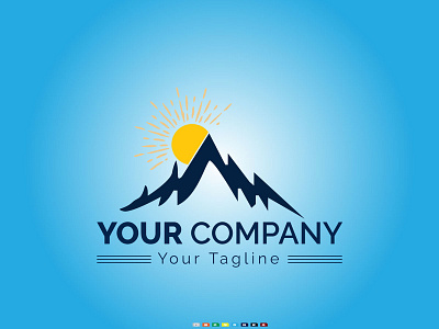 Mountain Logo Illustration Vector Design