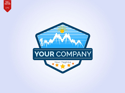 Mountain Logo Illustration Vector Design