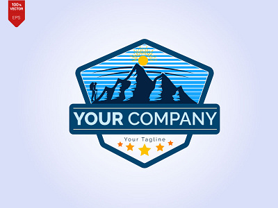 Mountain Logo Illustration Vector Design