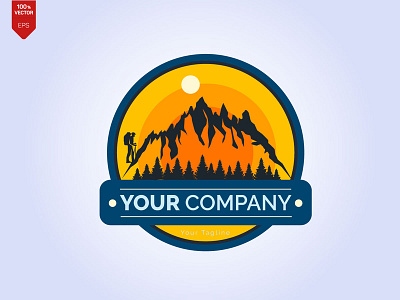 Mountain Logo Illustration Vector Design