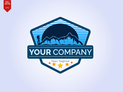 Mountain Logo Illustration Vector Design