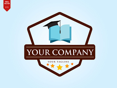 Book Logo Vector Design