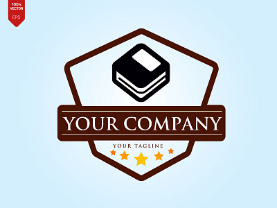 Book Logo Vector Design