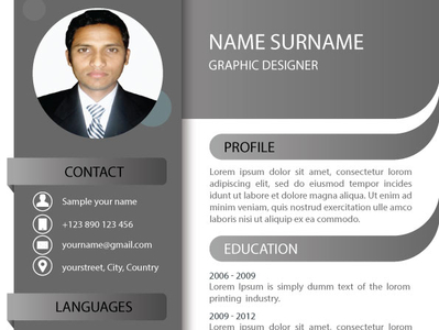 Resume Template by Azad Service on Dribbble