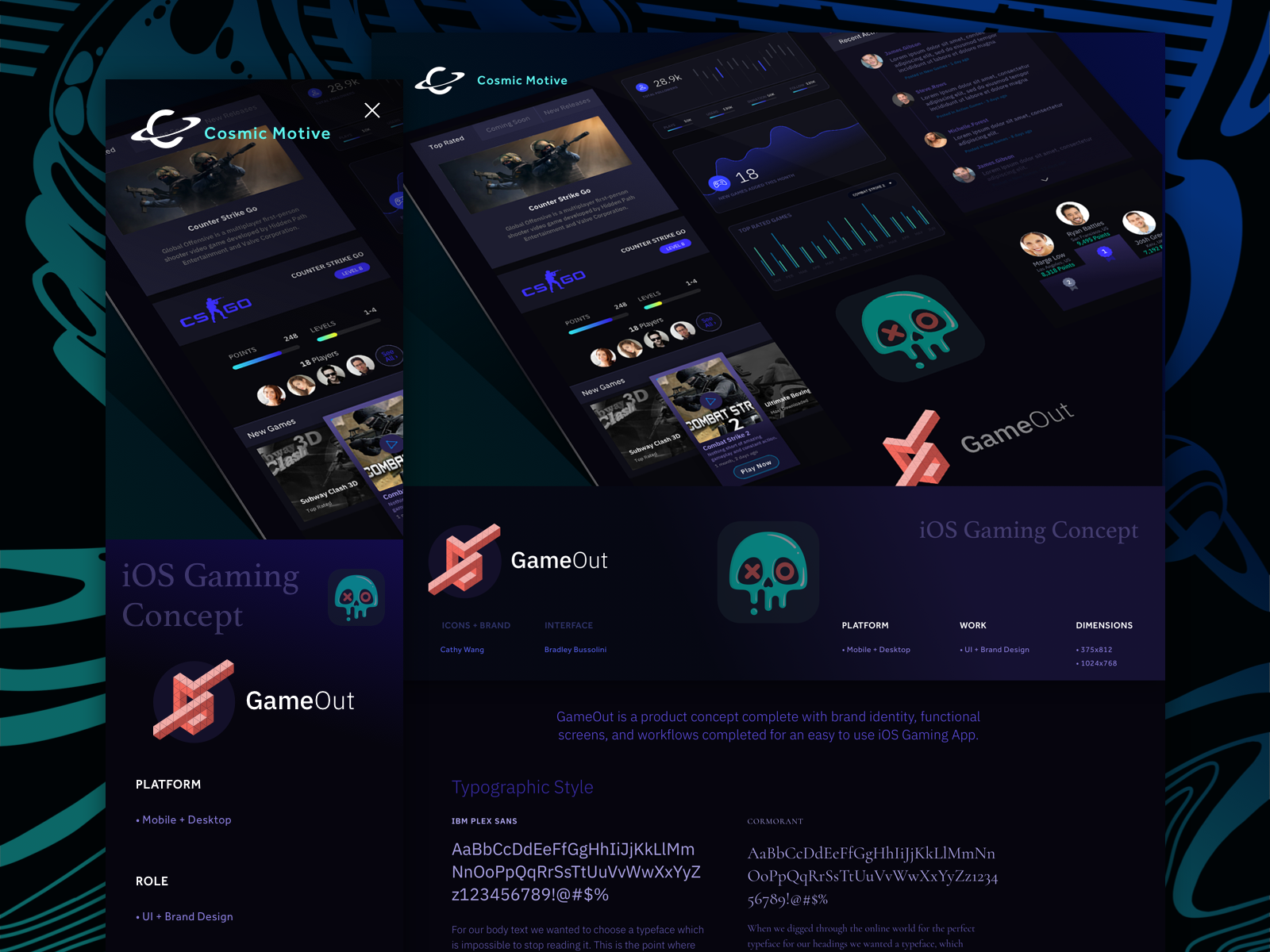 GameOut Concept • CosmicMotive.Agency by Cosmic Motive on Dribbble