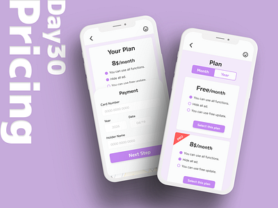 Daily UI 030 Pricing app branding daily ui dailyui dailyui challenge dailyui030 design figma ui