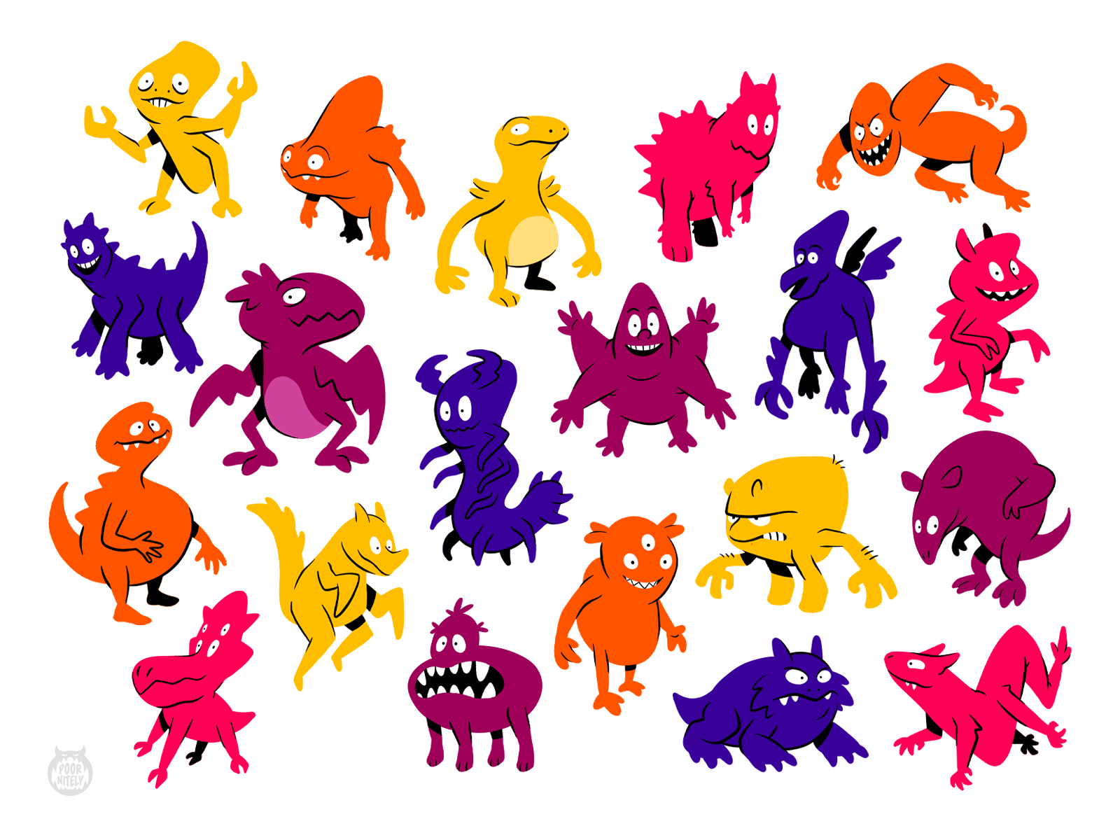The Experi-Men: Set 6 animation boston branding cartoon cartoon character concept art creatures design doodles gif gif animation illustration illustration digital monsters procreate