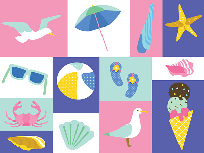 Summer Stationery Icons