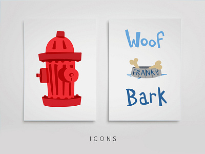 Puppy Love Icons blue character character design cute dog fire fighter icon icons puppy