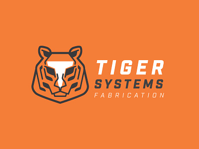 Tiger Systems Orange animal animallogo brand brandidentity design logo tiger