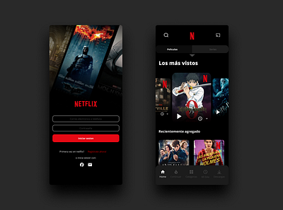 Netflix Home - Concept design app design graphic design ui ux