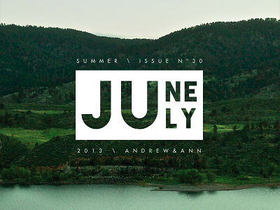 June | July Stamp colorado july june mountains