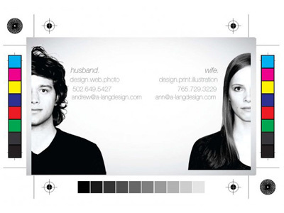 Our First Business Cards business cards faces proof